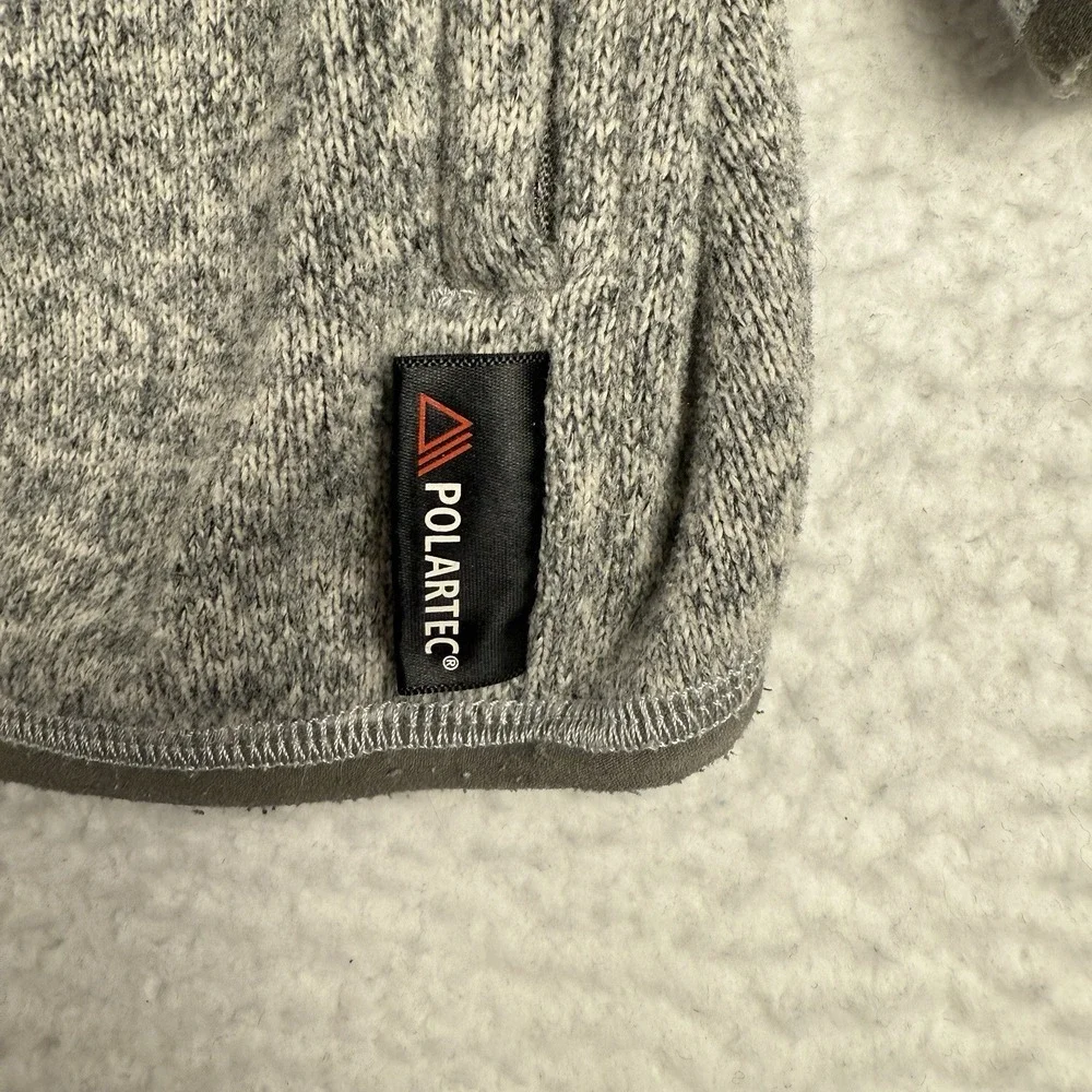 J.Crew‎ Nordic Retro Polartec Jacket Men's XL Heather Gray Full Zip *Read
